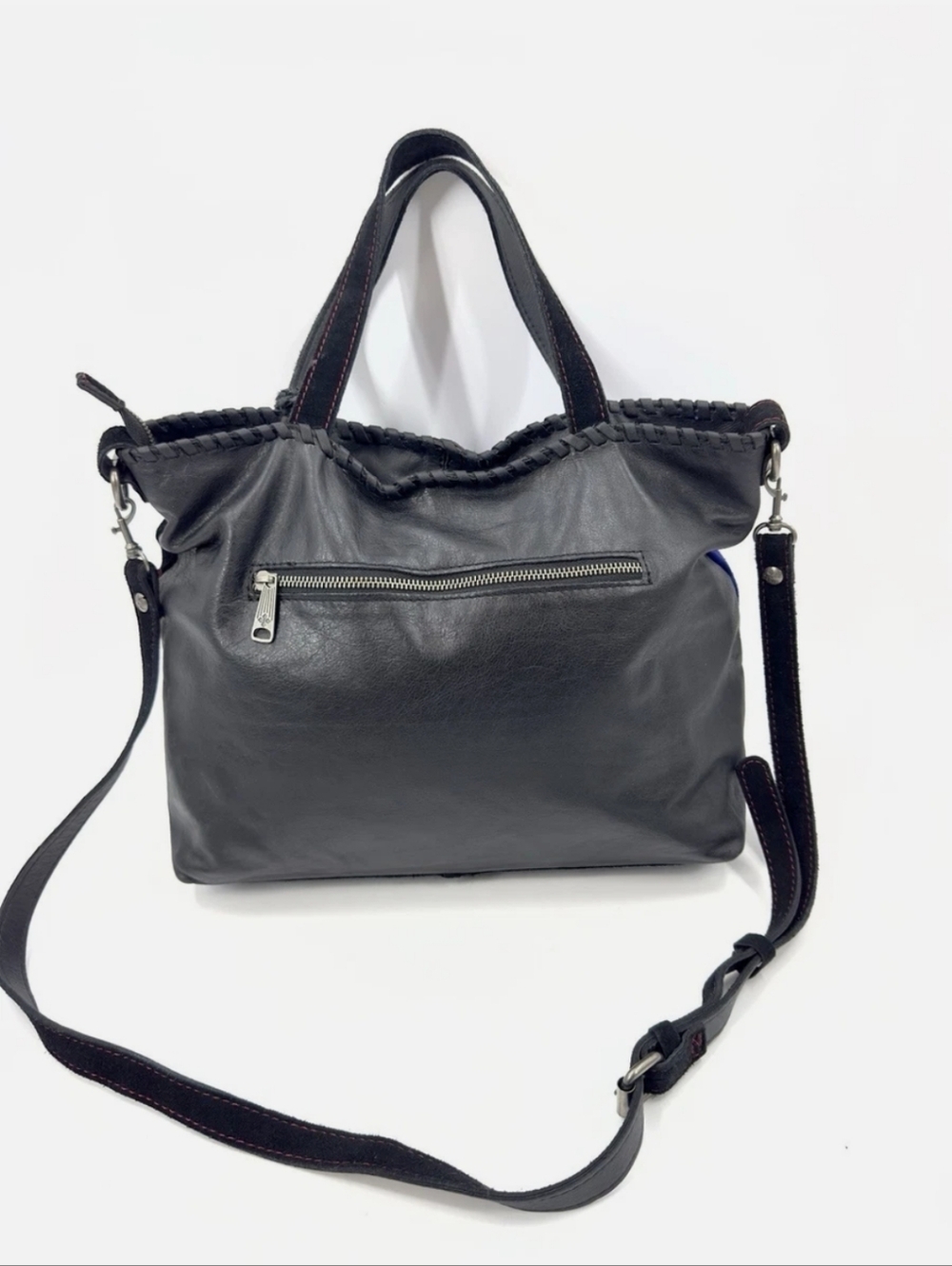 Patricia Nash Colorblock Suede Shoulder / Tote / Bag. EUC - Picture 4 of 11